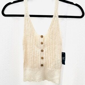Abercrombie & Fitch Cream Knit Camisole